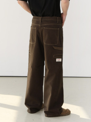 韓國🇰🇷老闆推薦質感長褲!復古車線工裝長褲『韓國連線』