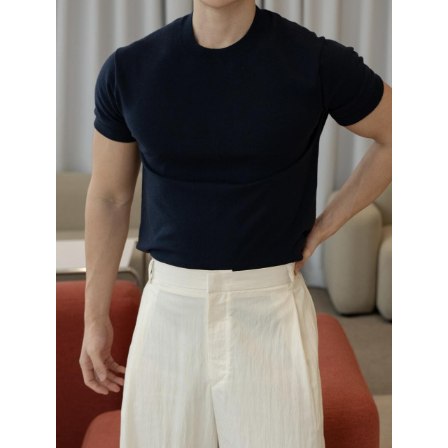 韓國🇰🇷12色輕薄涼爽針織圓領短袖衫『韓國連線』