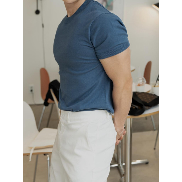 韓國🇰🇷12色輕薄涼爽針織圓領短袖衫『韓國連線』