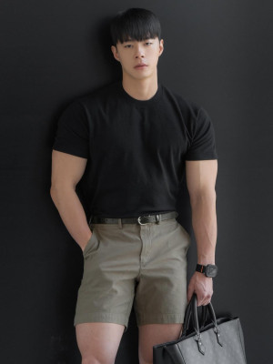 韓國🇰🇷棉質鬆緊腰合身短褲『韓國連線』