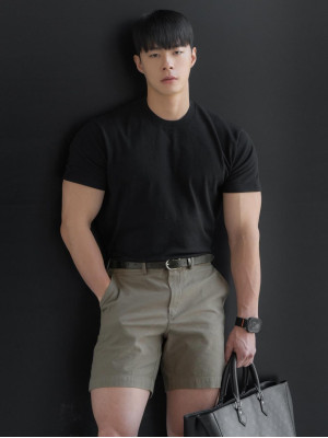 韓國🇰🇷棉質鬆緊腰合身短褲『韓國連線』