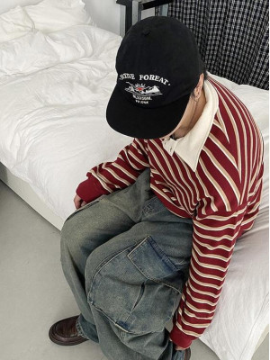 韓國🇰🇷街頭潮流感不退流行!!復古重工刺繡街頭鴨舌帽『韓國連線』