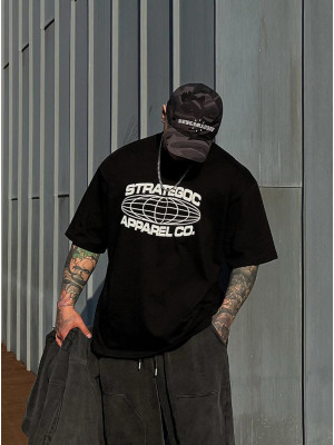 韓國🇰🇷穿上去霸氣十足!STRATEGOC落肩寬鬆短袖『韓國連線』