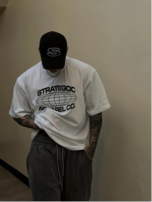 韓國🇰🇷穿上去霸氣十足!STRATEGOC落肩寬鬆短袖『韓國連線』