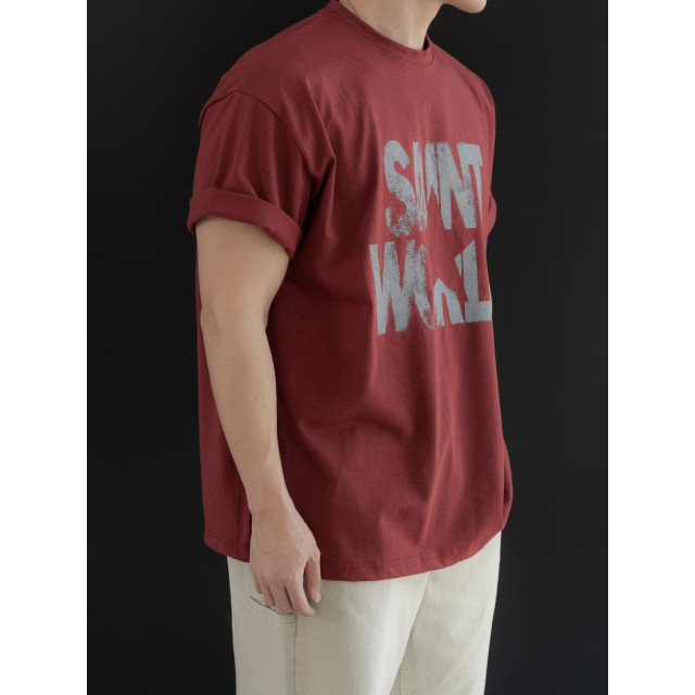 韓國🇰🇷overfit寬鬆落肩美式印花短袖『韓國連線』