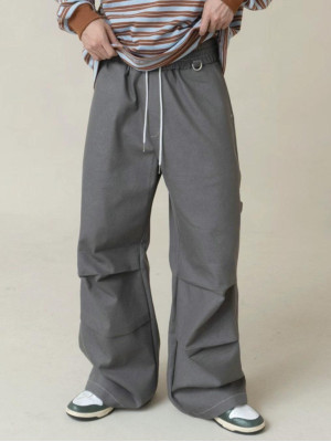 韓國🇰🇷今年不可以錯過的潮流款!!重工水洗雙掐摺直筒長褲『韓國連線』