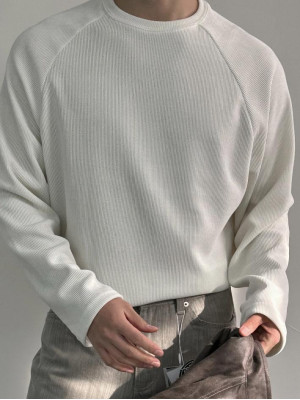 韓國🇰🇷素色簡約百搭款!!燈芯絨無肩彈力長袖『韓國連線』