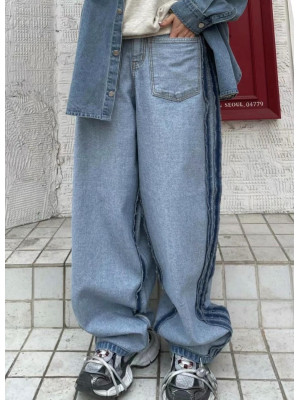韓國🇰🇷春季最新設計款的反面再反面口袋丹寧褲『韓國連線』