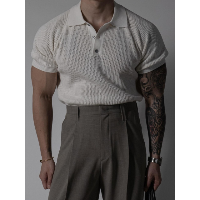 韓國🇰🇷8色透氣翻領針織短袖『韓國連線』