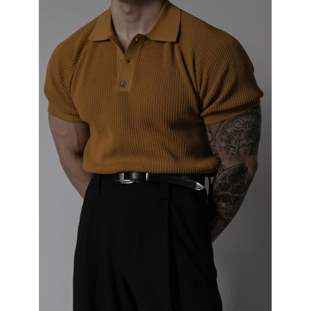 韓國🇰🇷8色透氣翻領針織短袖『韓國連線』