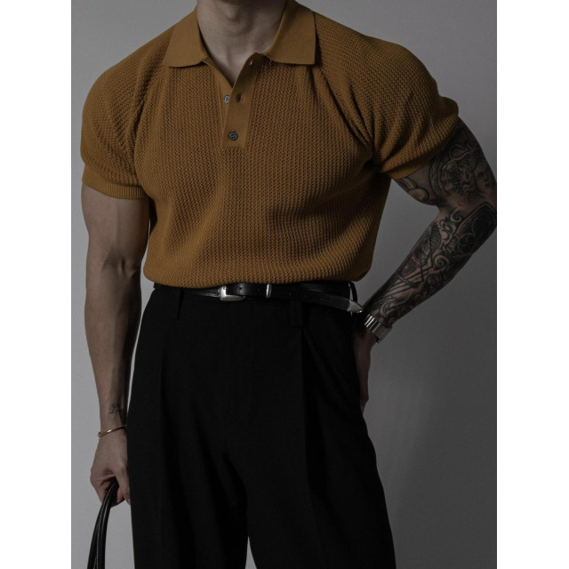 韓國🇰🇷8色透氣翻領針織短袖『韓國連線』