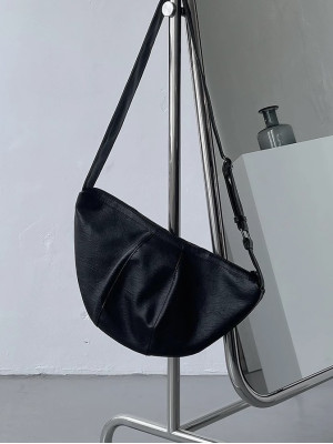 韓國最火皮革餃子包!大容量皮革單肩包『韓國連線』