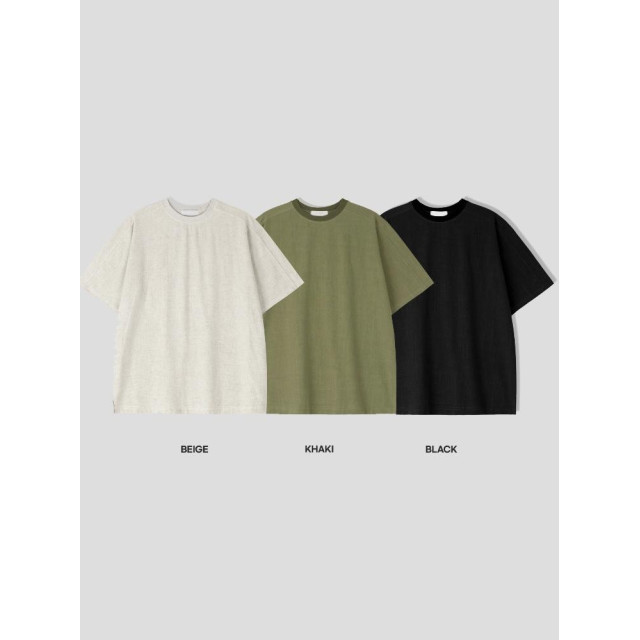 韓國🇰🇷『1+1』3色亞麻薄款寬鬆短袖+亞麻薄款寬鬆短袖『韓國連線』