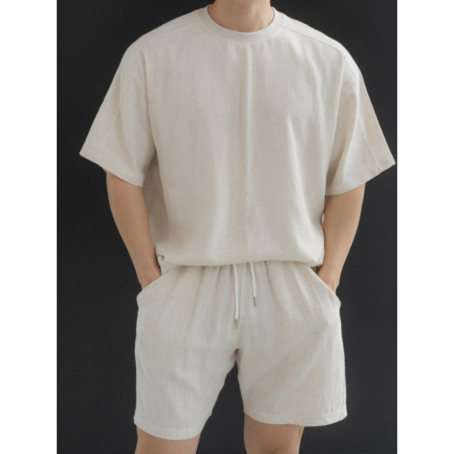 韓國🇰🇷『1+1』3色亞麻薄款寬鬆短袖+亞麻薄款寬鬆短袖『韓國連線』