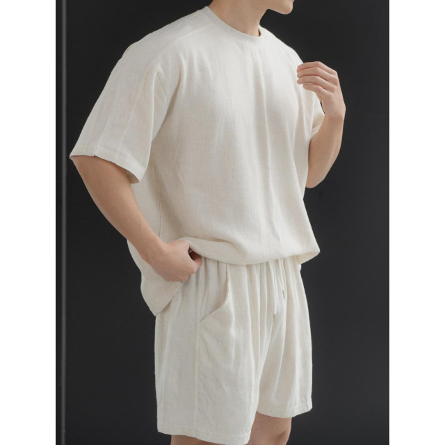 韓國🇰🇷『1+1』3色亞麻薄款寬鬆短袖+亞麻薄款寬鬆短袖『韓國連線』