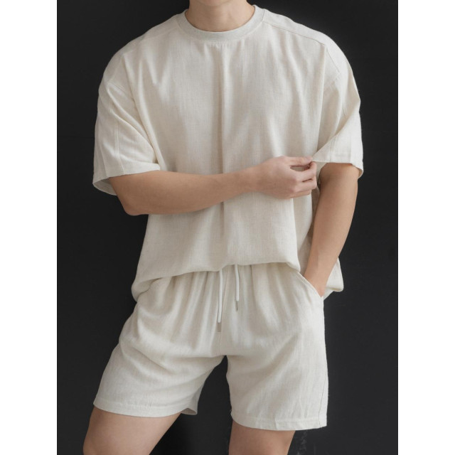 韓國🇰🇷『1+1』3色亞麻薄款寬鬆短袖+亞麻薄款寬鬆短袖『韓國連線』