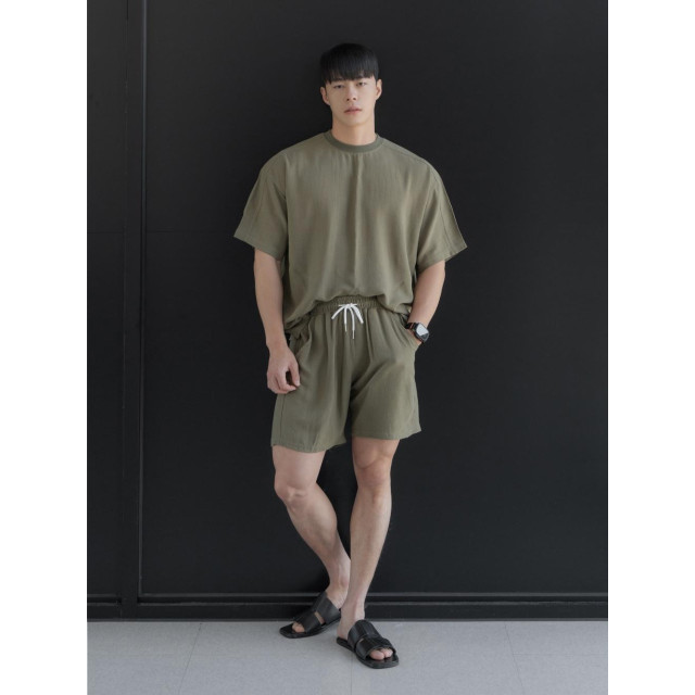 韓國🇰🇷『1+1』3色亞麻薄款寬鬆短袖+亞麻薄款寬鬆短袖『韓國連線』