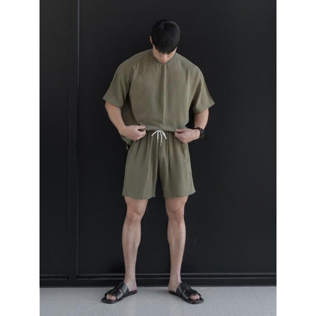 韓國🇰🇷『1+1』3色亞麻薄款寬鬆短袖+亞麻薄款寬鬆短袖『韓國連線』