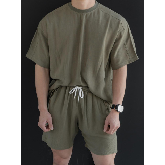 韓國🇰🇷『1+1』3色亞麻薄款寬鬆短袖+亞麻薄款寬鬆短袖『韓國連線』