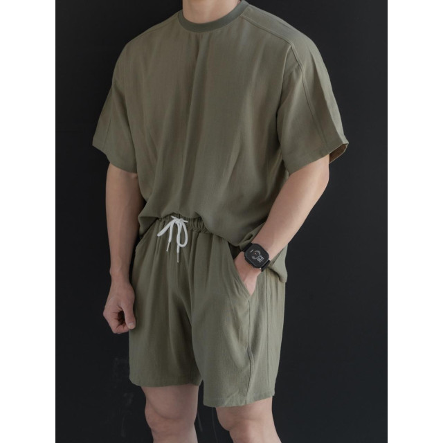 韓國🇰🇷『1+1』3色亞麻薄款寬鬆短袖+亞麻薄款寬鬆短袖『韓國連線』