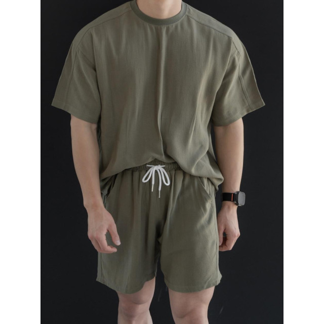 韓國🇰🇷『1+1』3色亞麻薄款寬鬆短袖+亞麻薄款寬鬆短袖『韓國連線』