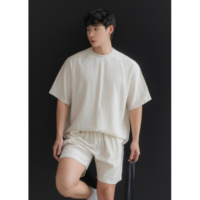 韓國🇰🇷3色亞麻薄款綁帶短褲『韓國連線』