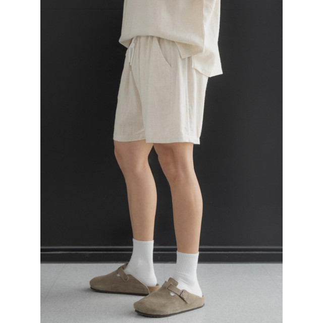 韓國🇰🇷3色亞麻薄款綁帶短褲『韓國連線』