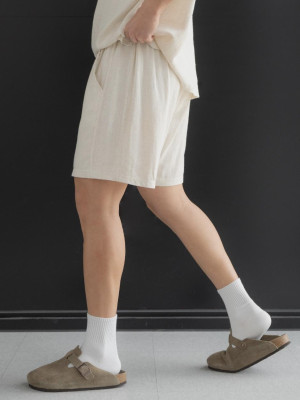 韓國🇰🇷3色亞麻薄款綁帶短褲『韓國連線』