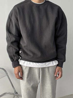 韓國最熱賣大學Ｔ！側線條圓領長袖『韓國連線』