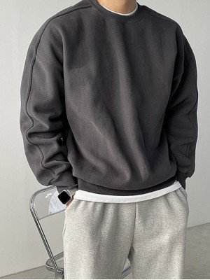 韓國最熱賣大學Ｔ！側線條圓領長袖『韓國連線』