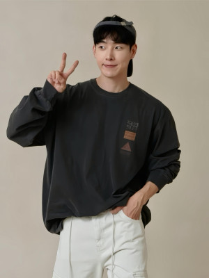 韓國🇰🇷早秋一件上衣讓你好搭配!!寬鬆圓領簡約長袖『韓國連線』