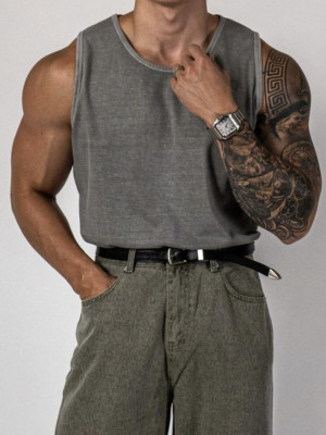 韓國🇰🇷基本款永遠不會出錯!!圓領疊層式細肩無袖背心『韓國連線』