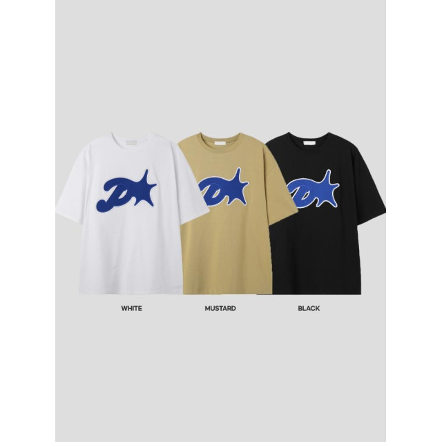 韓國🇰🇷overfit落肩印花短袖『韓國連線』