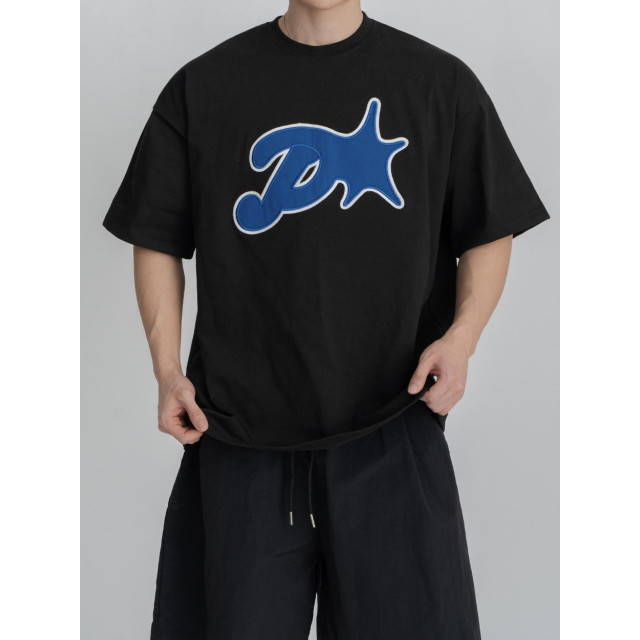 韓國🇰🇷overfit落肩印花短袖『韓國連線』