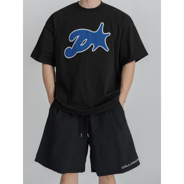 韓國🇰🇷overfit落肩印花短袖『韓國連線』