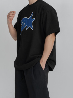 韓國🇰🇷overfit落肩印花短袖『韓國連線』