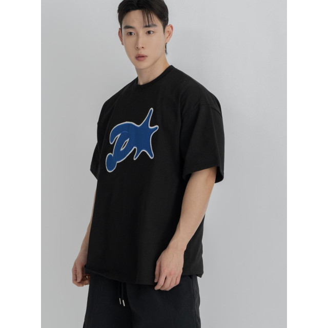 韓國🇰🇷overfit落肩印花短袖『韓國連線』