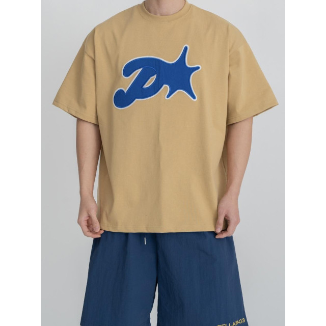 韓國🇰🇷overfit落肩印花短袖『韓國連線』