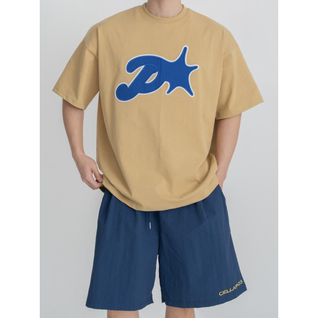 韓國🇰🇷overfit落肩印花短袖『韓國連線』