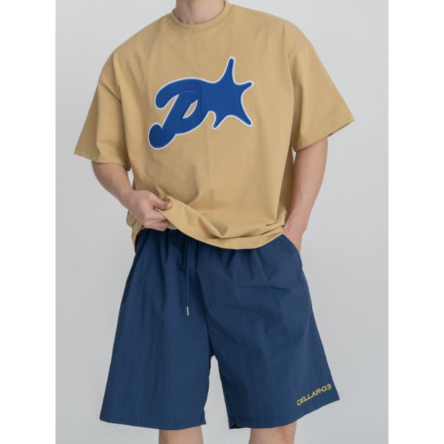 韓國🇰🇷overfit落肩印花短袖『韓國連線』