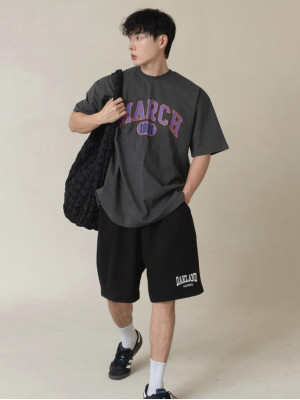 韓國🇰🇷今年想當韓國歐爸不可以錯過這件!!寬鬆落肩FEBRUARY短袖『韓國連線』