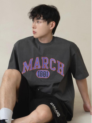 韓國🇰🇷今年想當韓國歐爸不可以錯過這件!!寬鬆落肩FEBRUARY短袖『韓國連線』