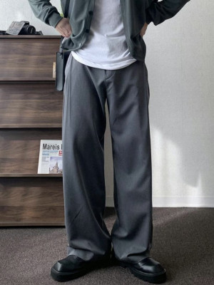 春季最新高質量的寬鬆西裝褲『韓國連線』
