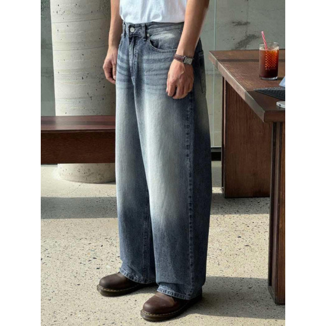 韓國🇰🇷YKK拉鍊螺紋水洗丹寧褲『韓國連線』