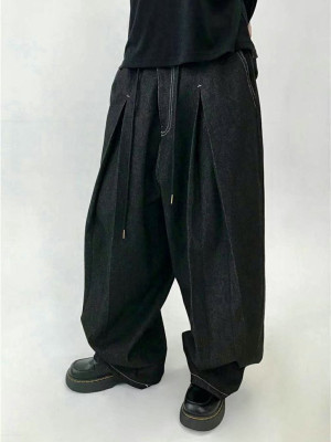 韓國最新熱款！復古寬鬆丹寧褲『韓國連線』