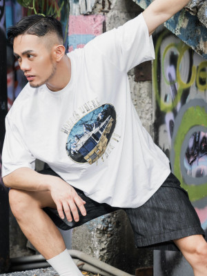 韓國🇰🇷BUS黑白寬鬆短袖『韓國現貨』