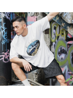 韓國🇰🇷BUS黑白寬鬆短袖『韓國現貨』