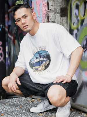 韓國🇰🇷BUS黑白寬鬆短袖『韓國現貨』