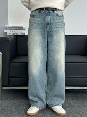 韓國🇰🇷YKK拉鍊螺紋水洗丹寧褲『韓國連線』