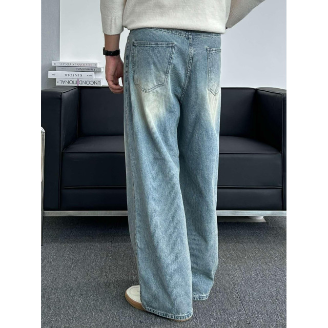 韓國🇰🇷YKK拉鍊螺紋水洗丹寧褲『韓國連線』